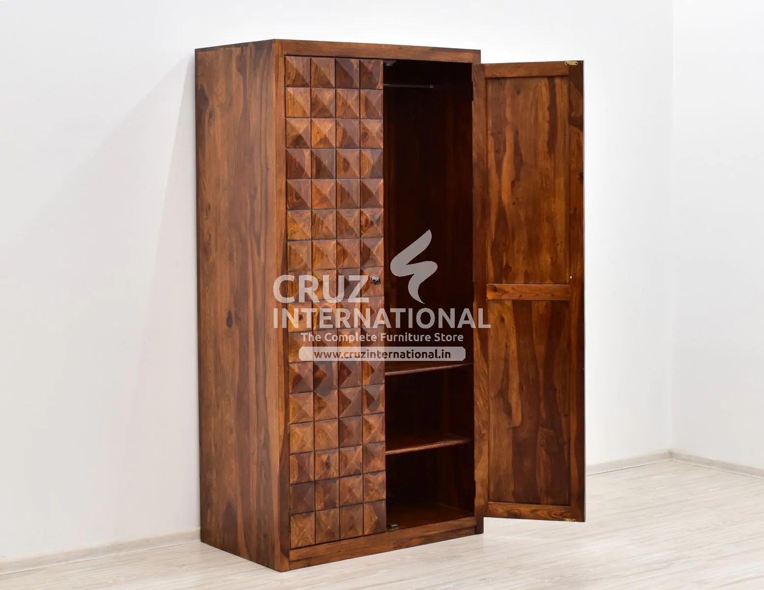 Classic Cruz Almirah & Wardrobe | Standard | Brown CRUZ INTERNATIONAL